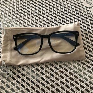 Black blue light glasses